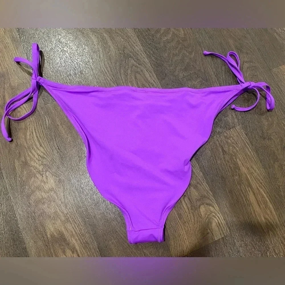 SKIMS Swim DIPPED TIE BOTTOM Violet Purple Size 4X. New with Tags